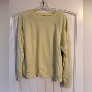 American Eagle Outfitters Light Yellow Crew Neck Sweater